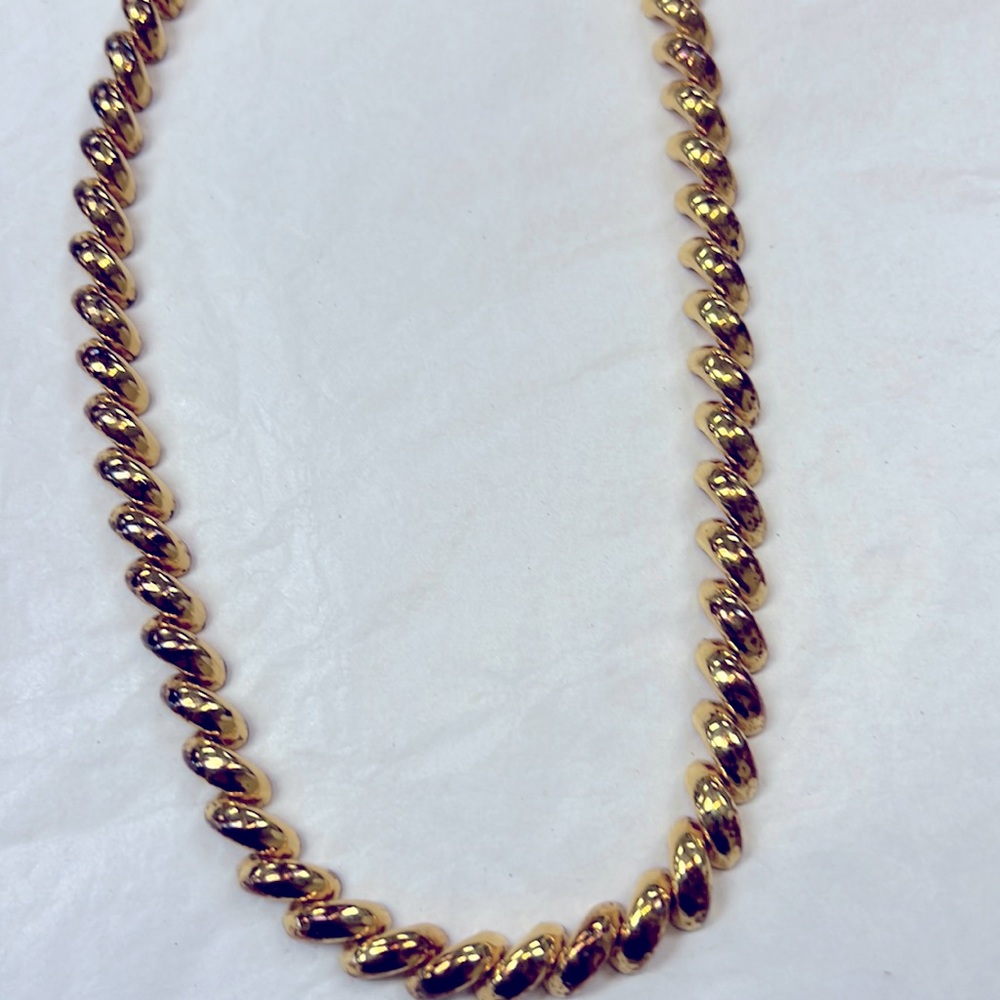Sterling Silver 925 Gold Necklace